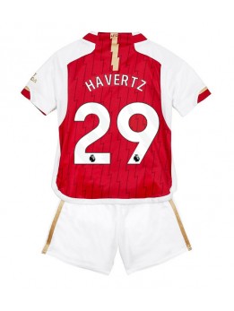 Otroški Nogometna dresi replika Arsenal Kai Havertz #29 Domači 2023-24 Kratek rokav (+ hlače)